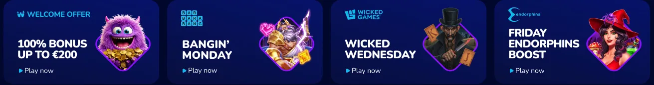 Pelitarjonta WeezyBet-kasinossa