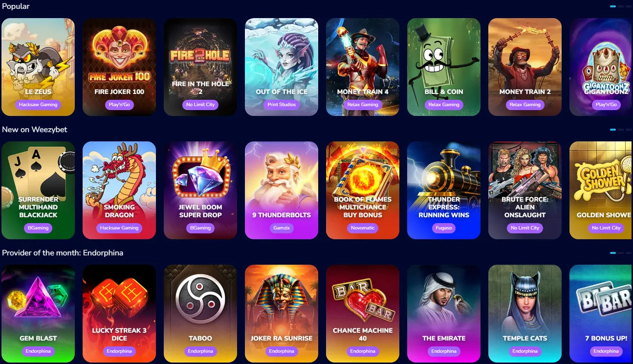 Kirjautuminen WeezyBet-tilille